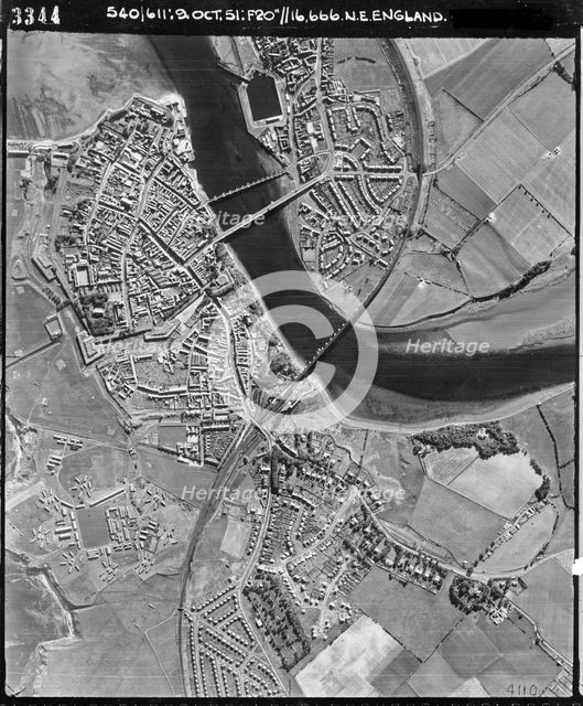 Berwick upon Tweed, Northumberland, 9 October 1951. Artist: RAF photographer.