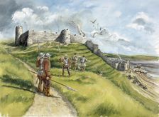 Berwick Castle, 16th century, (c1990-2010). Artist: Peter Dunn