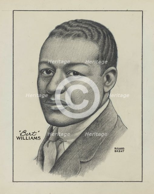 Bert Williams, ca.1935 - 1943. Creator: Richard Brent.