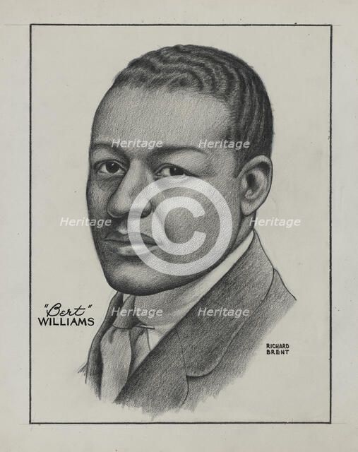 Bert Williams, ca.1935 - 1943. Creator: Richard Brent.