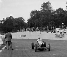 Bert Hadley's Austin7 works racer competing at Crystal Palace, London, 1939. Artist: Bill Brunell