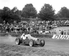 Bert Hadley's Austin on the way to winning the Imperial Trophy, Crystal Palace, 1939. Artist: Bill Brunell