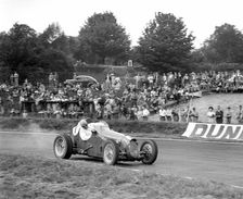 Bert Hadley's Austin on the way to winning the Imperial Trophy, Crystal Palace, 1939. Artist: Bill Brunell