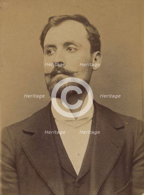 Bertani. Orsini. 24 ou 25 ans, né à Florence (Italie). Sans profession. Anarchiste. 18/3/94, 1894. Creator: Alphonse Bertillon.