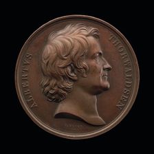 Bertel Thorvaldsen, 1770-1844, Sculptor [obverse], 1837. Creator: Karl Friedrich Voigt