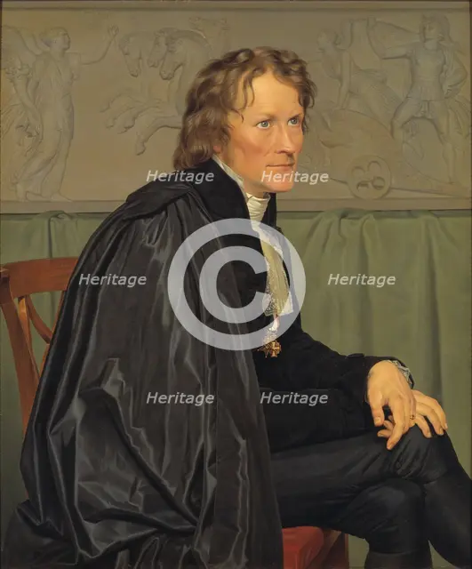 Bertel Thorvaldsen, the Danish Sculptor, 1832. Creator: CW Eckersberg.
