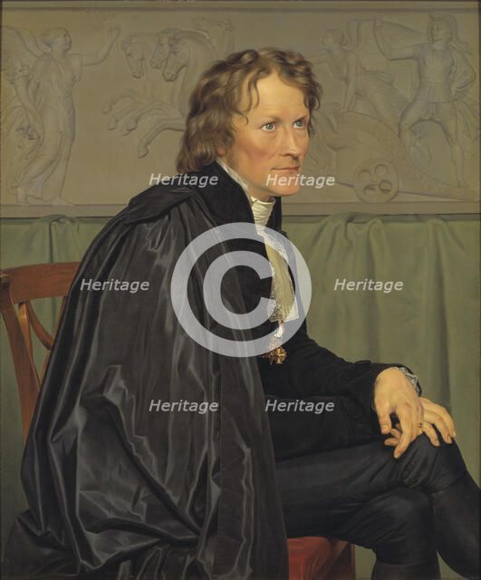 Bertel Thorvaldsen, the Danish Sculptor, 1832. Creator: CW Eckersberg.
