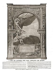 'Bertelli's Catramin Pills; Gold Medal Diploma Nationl Exhibition Edinburgh 1890 1891. Creator: Unknown