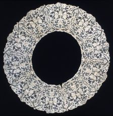 Bertha, Dressfront, and Jacket Collar, Burano, 1895/1905. Creator: Unknown