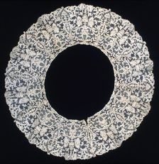 Bertha, Dressfront, and Jacket Collar, Burano, 1895/1905. Creator: Unknown