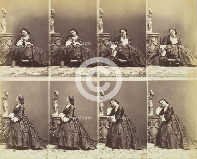 Berthe, 1862. Creator: André-Adolphe-Eugène Disdéri.