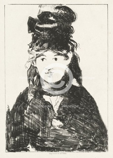 Berthe Morisot, 1872. Creator: Edouard Manet.