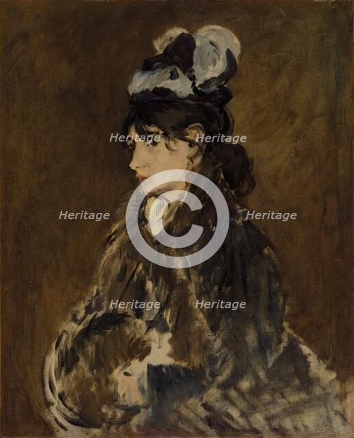 Berthe Morisot, c. 1869-73. Creator: Edouard Manet (French, 1832-1883).