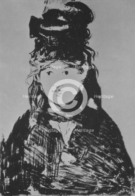 'Berthe Morisot', c. 1870s, (1946).  Artist: Edouard Manet.