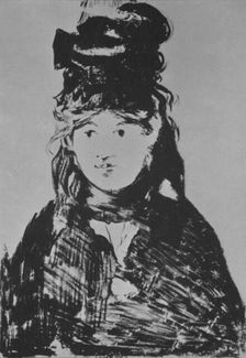 Berthe Morisot c. 1870s, (1946). Artist: Edouard Manet