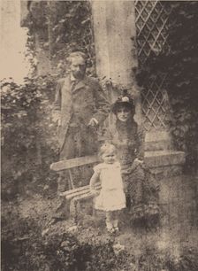 Berthe Morisot, her husband Eugène Manet and their daughter, Julie, ca 1881. Artist: Anonymous