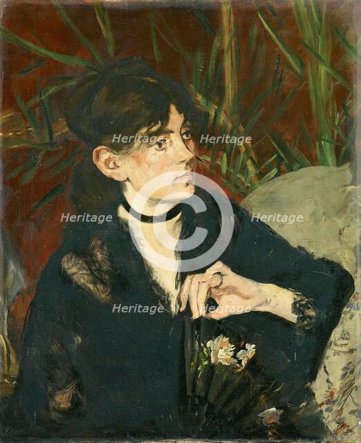 Berthe Morisot with a Fan, 1874.