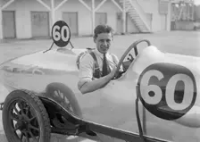 Bertie Kensington Moir in his Aston Martin at the JCC 200 Mile Race, Brooklands, 1921. Artist: Bill Brunell