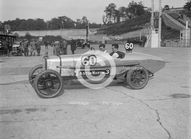 Bertie Kensington Moir in his Aston Martin at the JCC 200 Mile Race, Brooklands, Surrey, 1921. Artist: Bill Brunell.