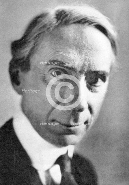 Bertrand Arthur William Russell (1872-1970), British philosopher and mathematician. Artist: Unknown