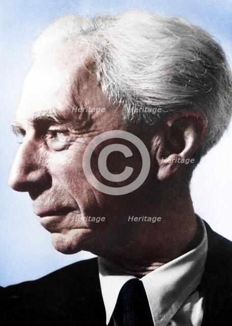 Bertrand Arthur William Russell (1872-1970), British philosopher and mathematician. Artist: Unknown.