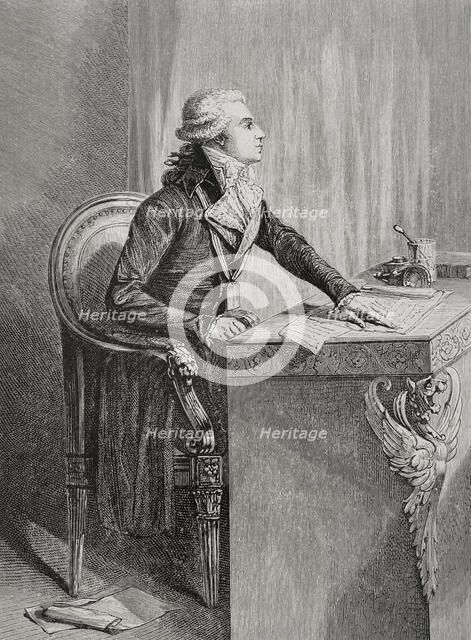 Bertrand Barère, (Bertrand Barère de Vieuzac) (1755-1841), French lawyer and..., 1876.  Creator: Unknown.