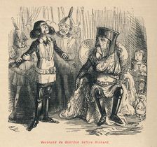 Bertrand de Gourdon before Richard c1860, (c1860). Artist: John Leech