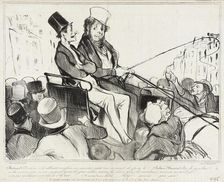 (Bertrand), Dis donc, s'ils allaient nous faire.., 1838. Creator: Honore Daumier