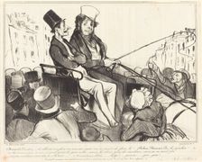 Bertrand, dis donc, s'ils allaient nous faire..., 1838. Creator: Honore Daumier