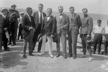 Beryl Kendrick, Bob Edgren, David McCulloch, Frank Trenholm Coffyn, Ripley Bowman, 1916. Creator: Bain News Service