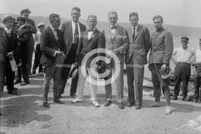 Beryl Kendrick, Bob Edgren, David McCulloch, Frank Trenholm Coffyn, Ripley Bowman, 1916. Creator: Bain News Service.