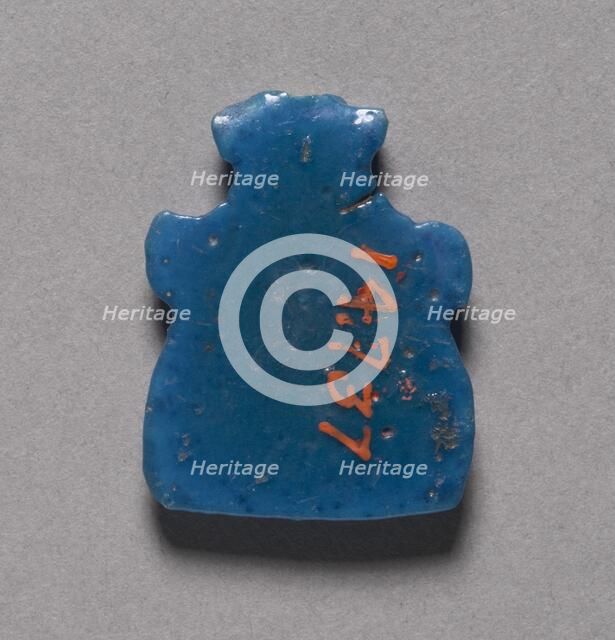 Bes Head Amulet, 1069-715 BC. Creator: Unknown.