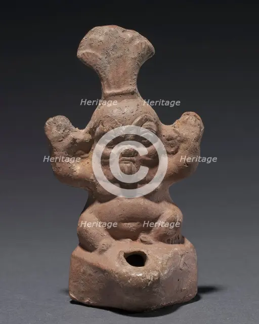 Bes Lamp, 1st Century BC - 1st Century AD. Creator: Unknown.