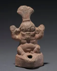 Bes Lamp, 1st Century BC - 1st Century AD. Creator: Unknown