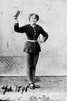 Bessie Cohen, one of the first Tiller girls, Manchester, 1890. Creator: Unknown