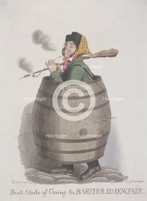 'Best Mode of Going to Bartholomew Fair', c1825. Artist: Theodore Lane