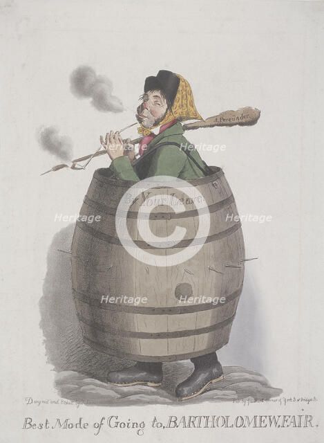 'Best Mode of Going to Bartholomew Fair', c1825. Artist: Theodore Lane