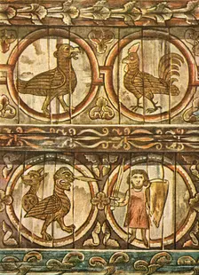 Bestiary ceiling, Metz, France, (1928). Creator: Unknown