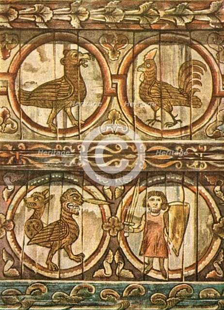 Bestiary ceiling, Metz, France, (1928). Creator: Unknown.