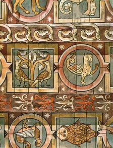 Bestiary ceiling, Metz, France, (1928). Creator: Unknown