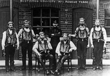 Bestwood Colliery no 1 rescue team, Nottinghamshire, 1911. Creator: Unknown