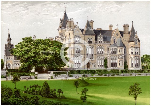 Bestwood Lodge, Nottinghamshire, home of the Duke of St Albans, c1880. Artist: Unknown