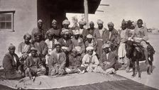 Besutee Hazara chiefs, Afghanistan, c1880. Creator: John Burke