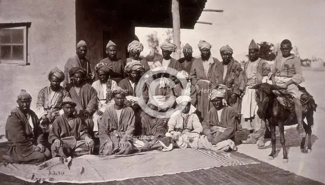 Besutee Hazara chiefs, Afghanistan, c1880. Creator: John Burke.