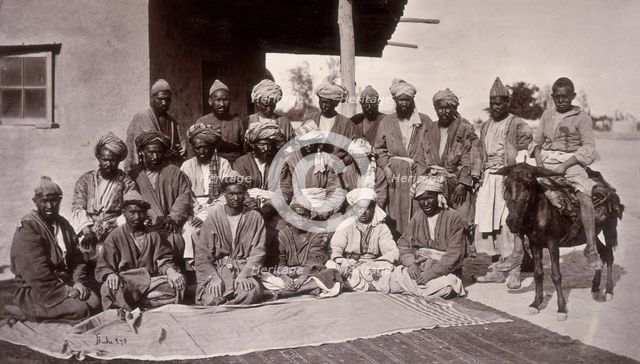 Besutee Hazara chiefs, Afghanistan, c1880. Creator: John Burke.