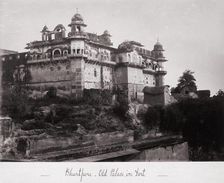 Bhurtpore - Old Palace in Fort, Late 1860s. Creator: Samuel Bourne