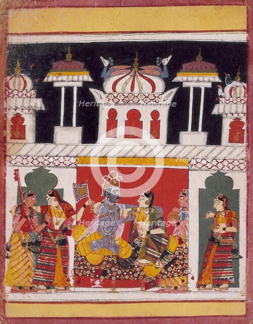 Bhairava Raga, Folio from a Ragamala (Garland of Melodies), c1650. Creator: Unknown.