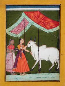 Bhairavi Ragini, First Wife of Bhairava Raga, Folio from a Ragamala, between 1685 and 1690. Creator: Unknown