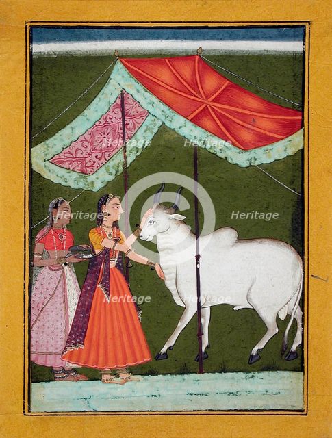 Bhairavi Ragini, First Wife of Bhairava Raga, Folio from a Ragamala, between 1685 and 1690. Creator: Unknown.