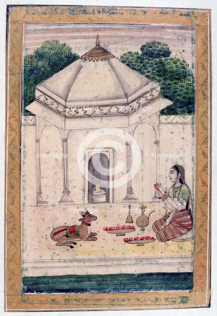 Bhairavi Ragini, Ragamala Album, School of Rajasthan, 19th century. Artist: Unknown